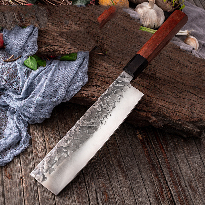 Ebony Kitchen Knife Handmade Stainless Carbon Steel