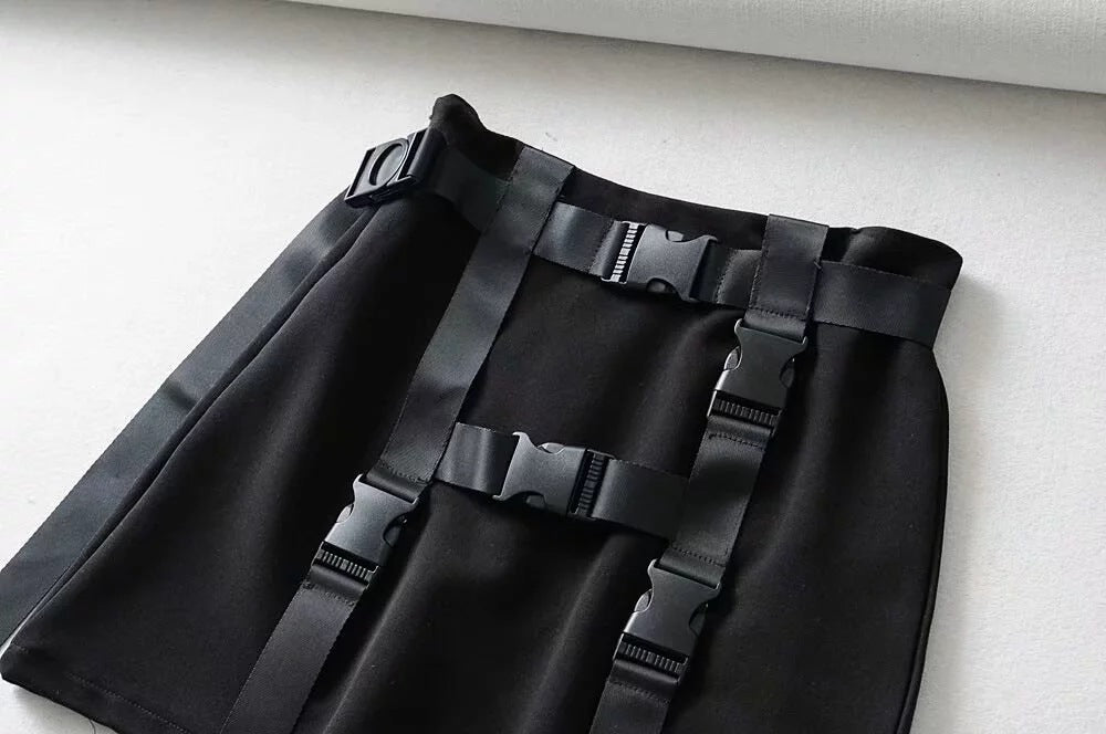 Korean college style A-line skirt