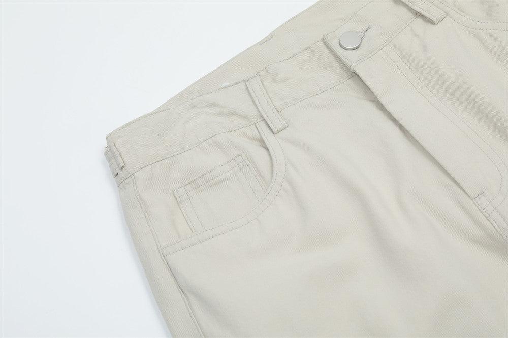 Multi-pocket Pleating Workwear Casual Pants Men