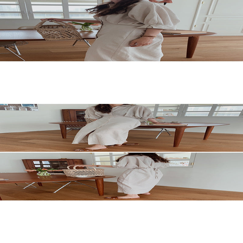 Single-Breasted Waist Slimming Over-Knee Loose Shirt Dress