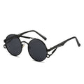 Men's And Women's Fashion Retro Spring-legged Double-beam Metal Glasses