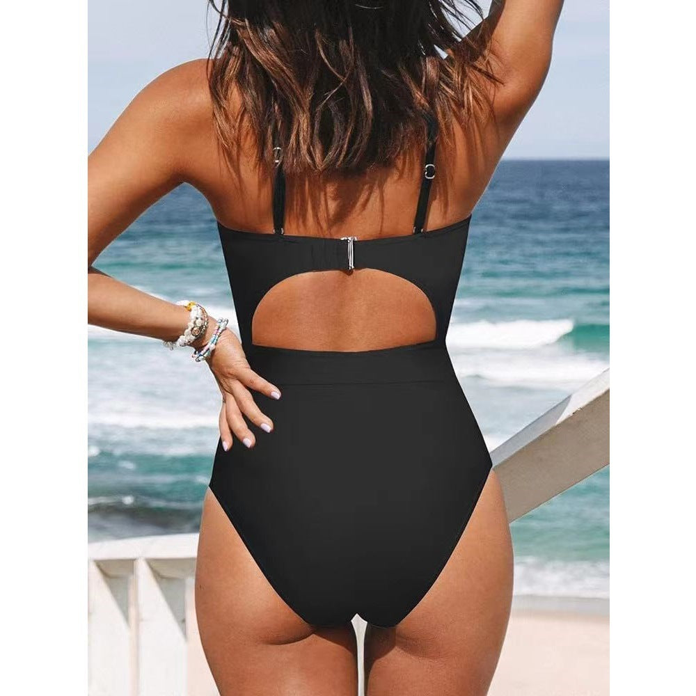 Women's One-piece Swimsuit Cross