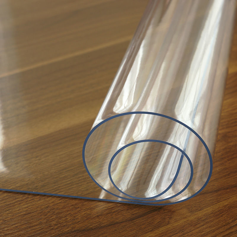 VC Waterproof Tablecloth Soft Plastic Glass Table Mat Frosted Coffee Table Mat Tablecloth Thickened Transparent Crystal Plate