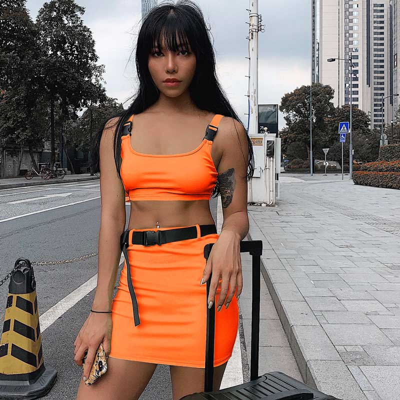 Camisole Waist Belt Skirt Bag Hip Sportswear