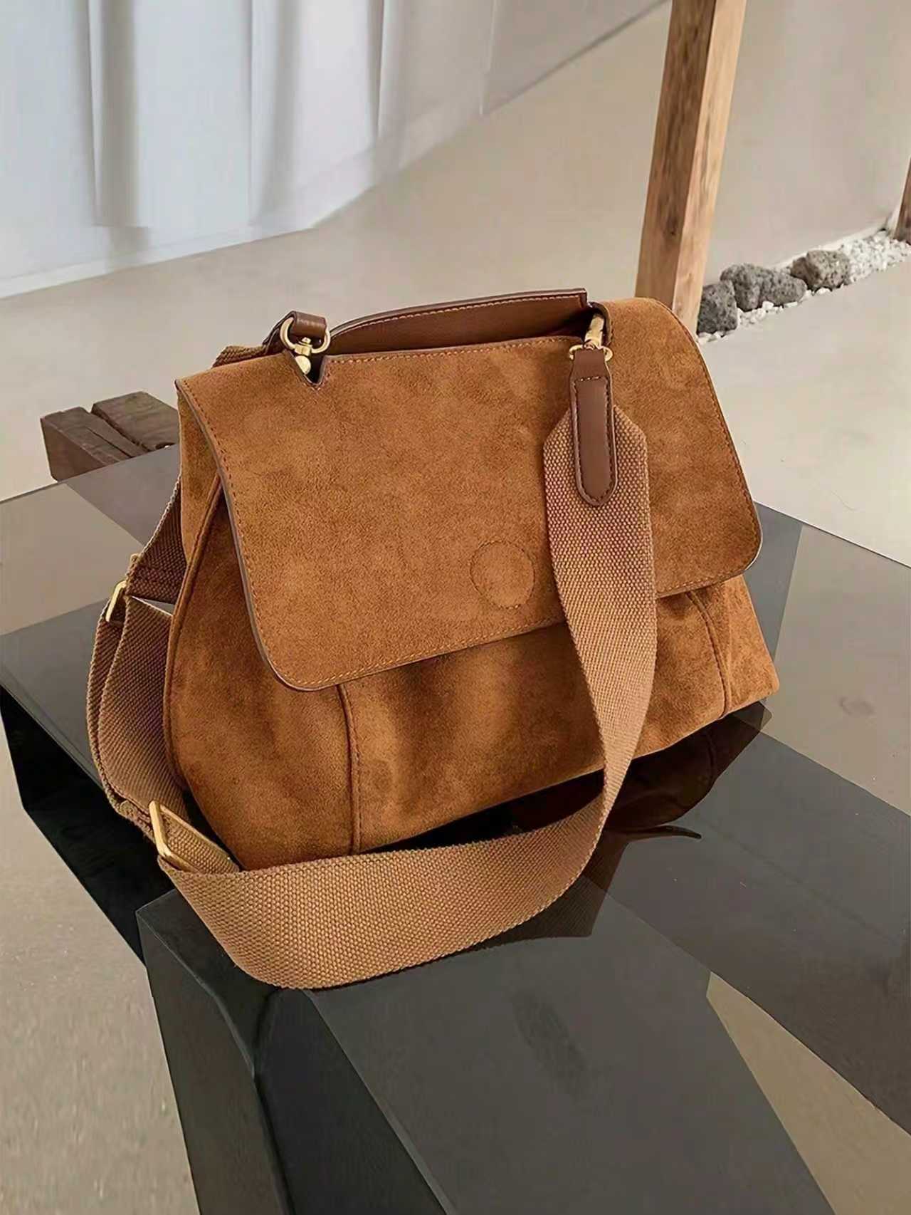 Fabric Women's Bag Stylish And Simple 2025 New Retro Solid Color