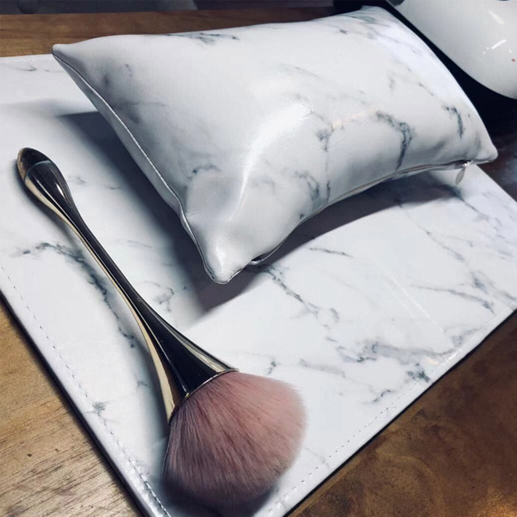 Artificial leather manicure table mat set