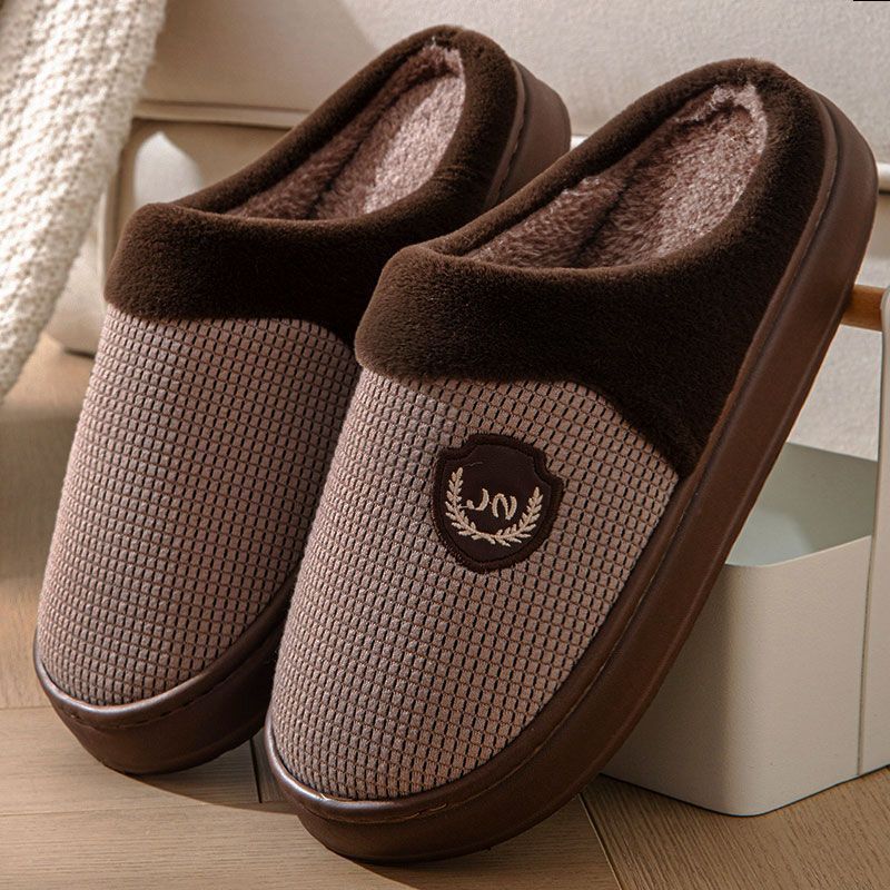 New Fleece-lined Thickened Cotton Slippers