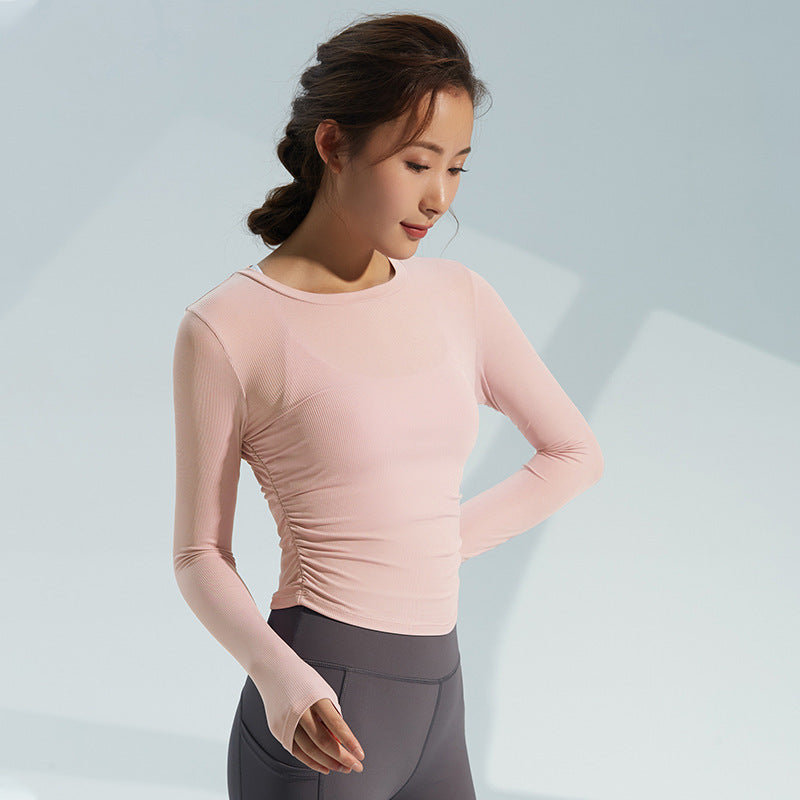 Autumn New Breathable Quick-drying Yoga Long-sleeved Women's Slim-fit Skin-friendly Sports Top