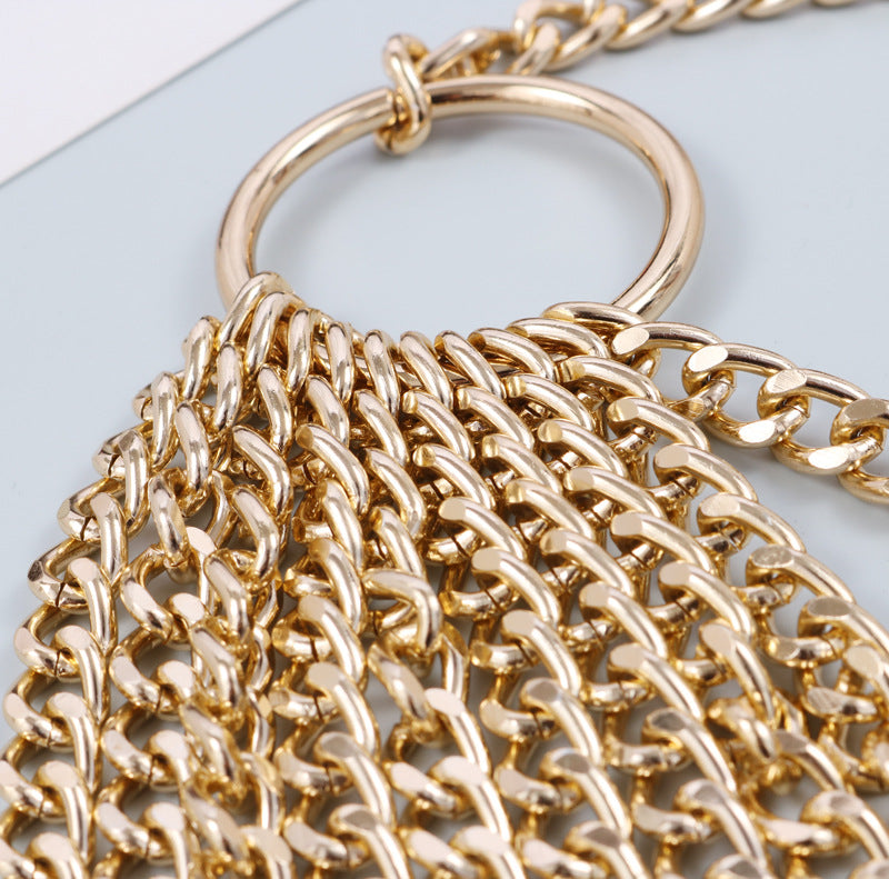 Multi-level Chain Ladies Decorative Chain Metal Gold Waist Chain Belt