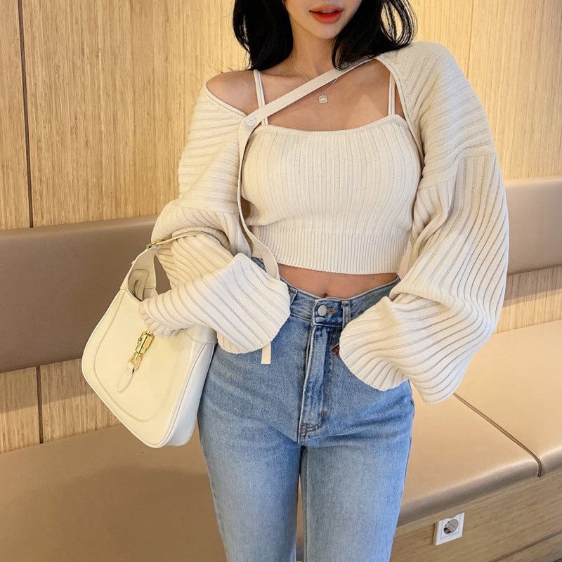 Women's Irregular High Waist Slim Sling Suit