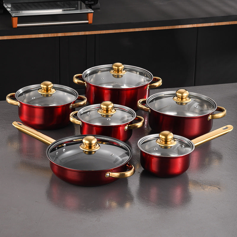 Stainless Steel Frying Pan Non-Stick Pan Frypan Set