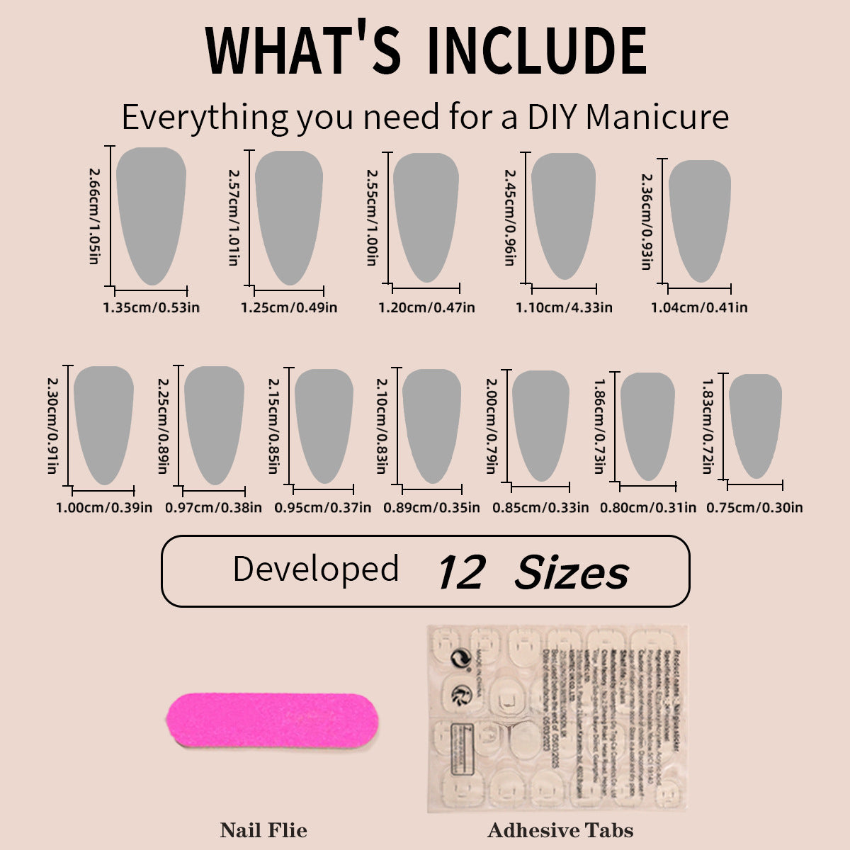 Golden Ripples Almond-shaped French Edge Nail Sticker