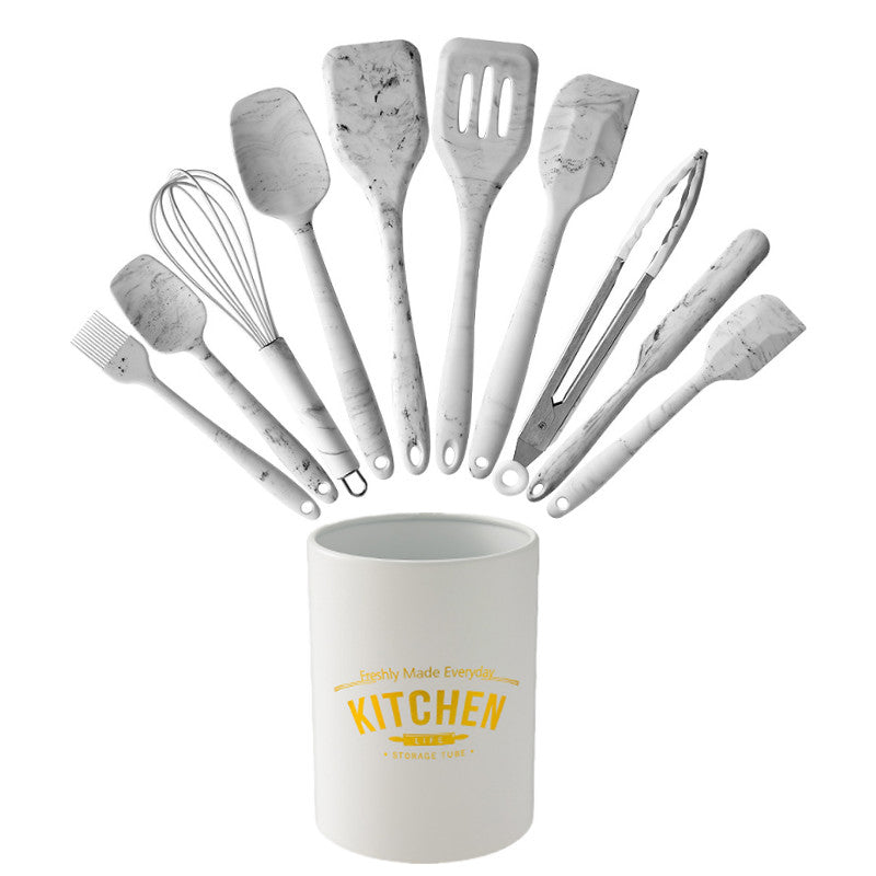 Marble Pattern Cooking Silicone Kitchenware Non-stick Pan