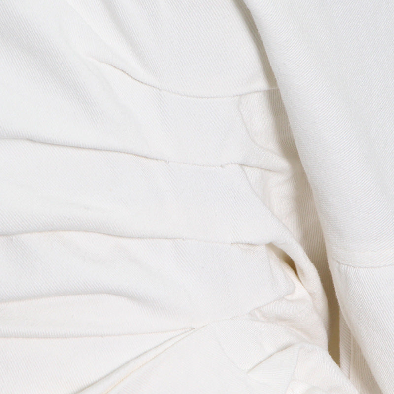 Design Single-breasted Statement Lapel High-waisted Slim Dress