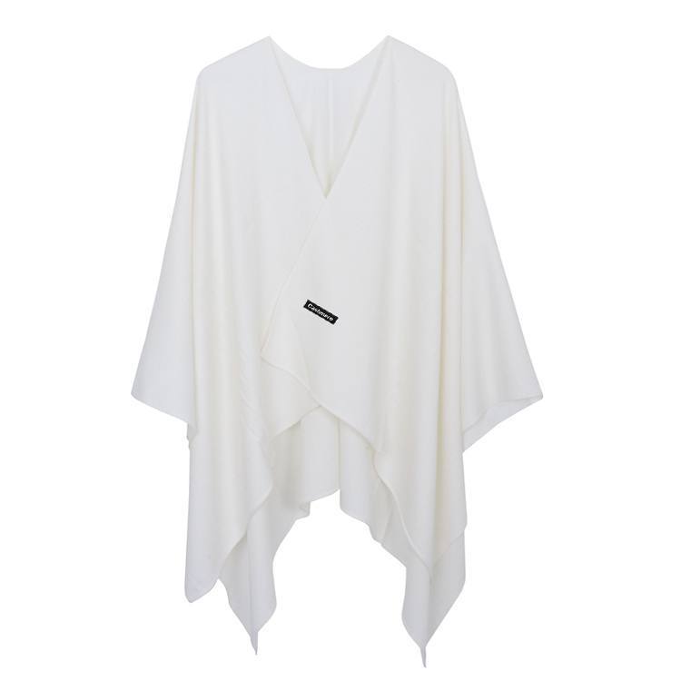 Cashmere cloak shawl slit shawl