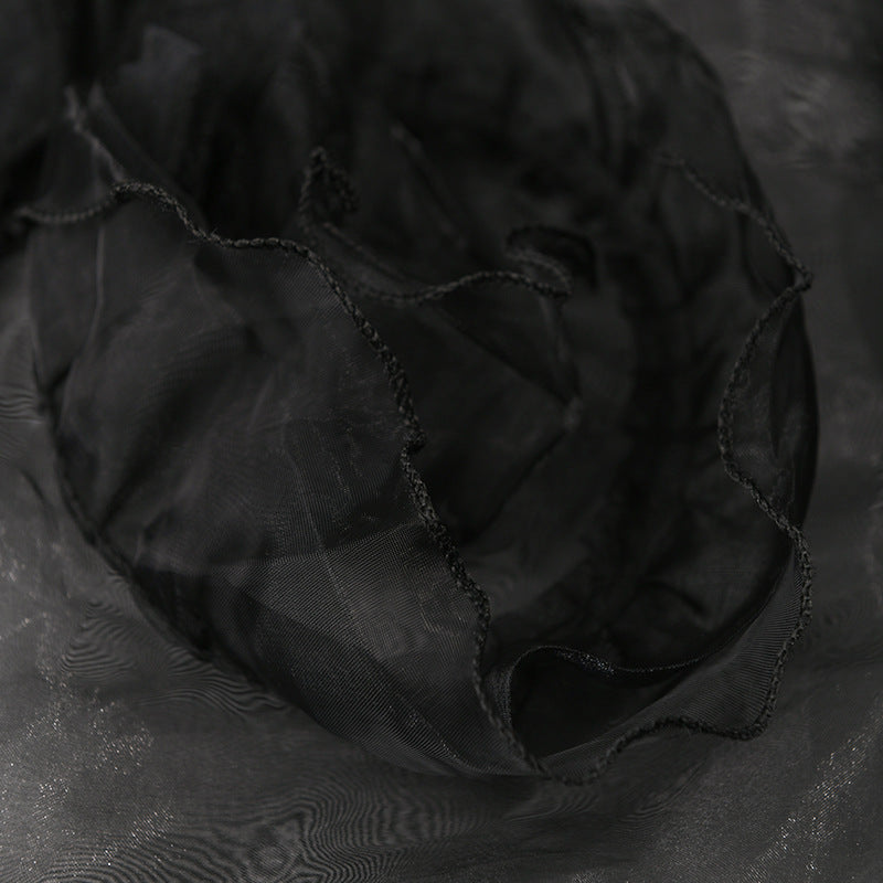 Sequin Heavy Work Beaded Skirt Large Size Women's Semi-transparent Lace Mesh Dress Women