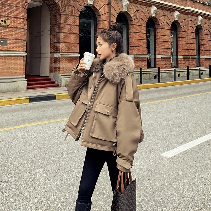 Winter Korean Style Fleece Cotton Padded Coat