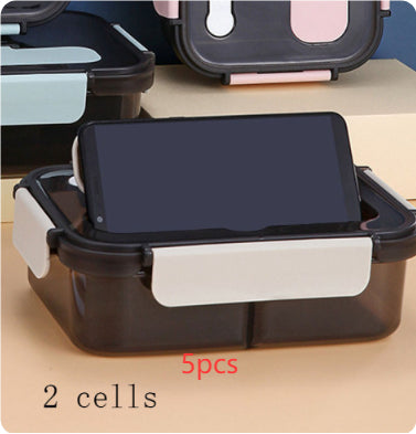 Kitchen Lunch Box Work Student Outdoor Activities Travel Microwave Heating Food Container Plastic Bento Box Storage Snacks Boxes