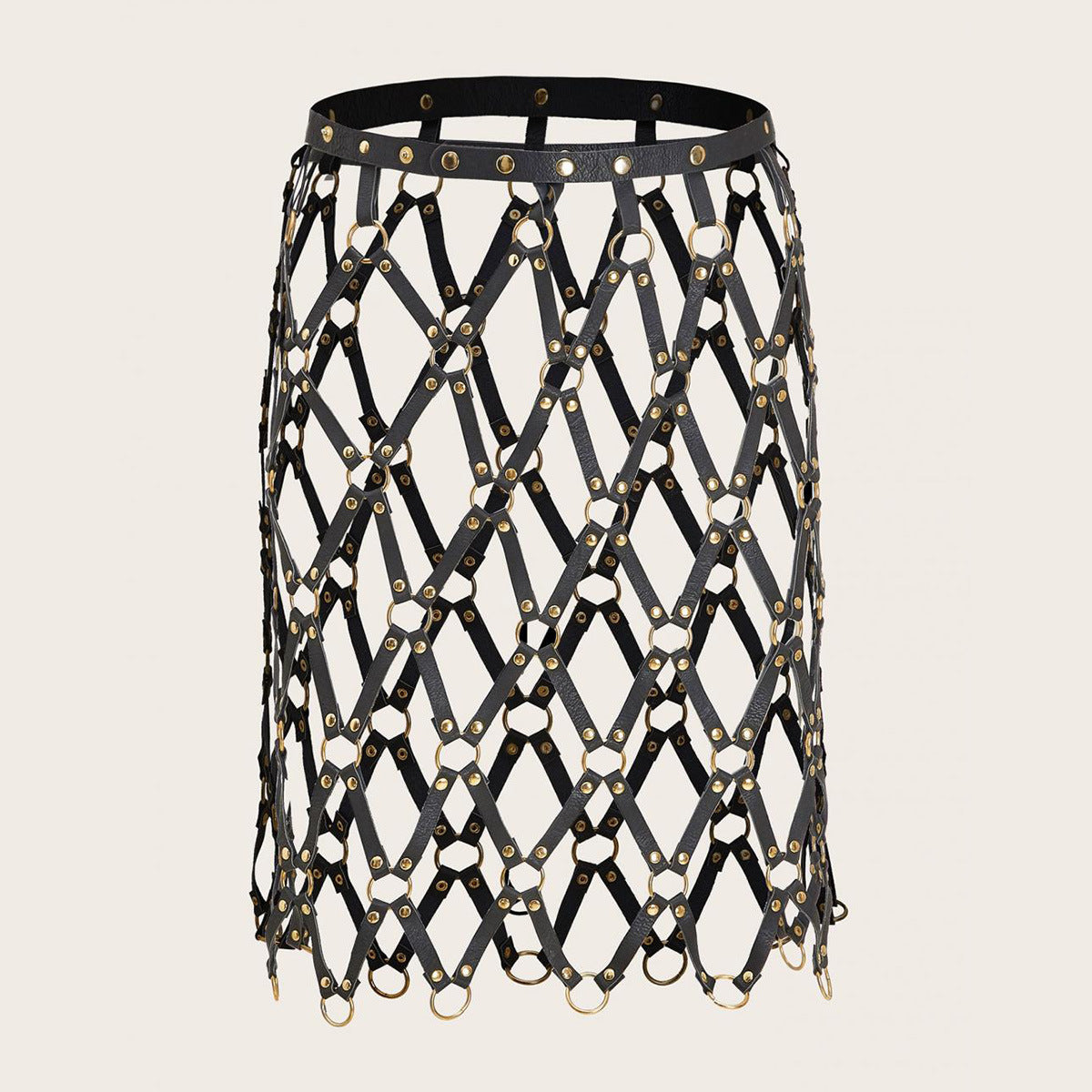 Sexy Belt Ladies Ins Fashion Denim Personality Rivet Leather Skirt Belt
