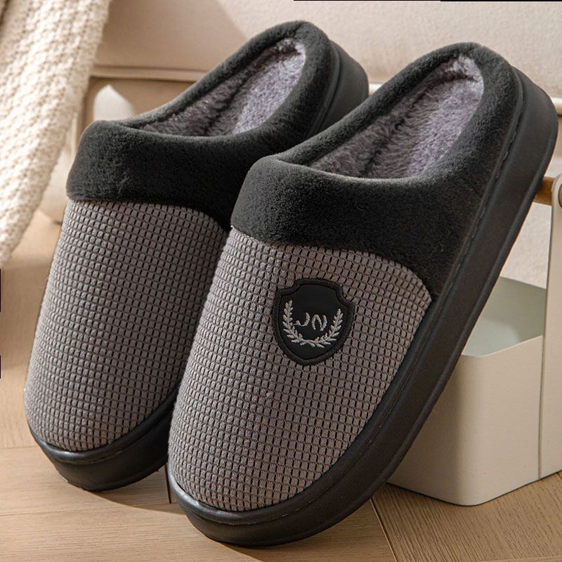 New Fleece-lined Thickened Cotton Slippers