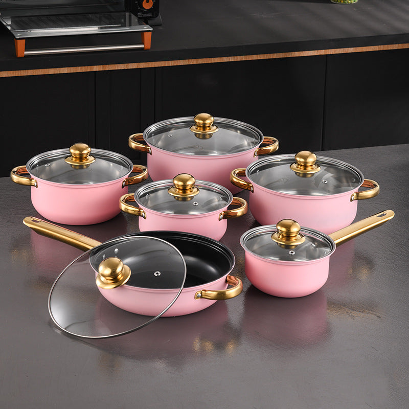 Stainless Steel Frying Pan Non-Stick Pan Frypan Set