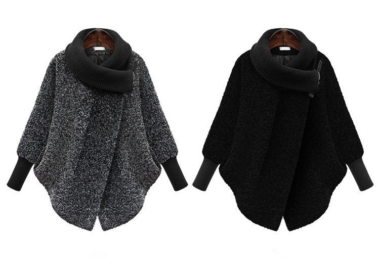 European and American style autumn and winter new women's wool collar wool coat