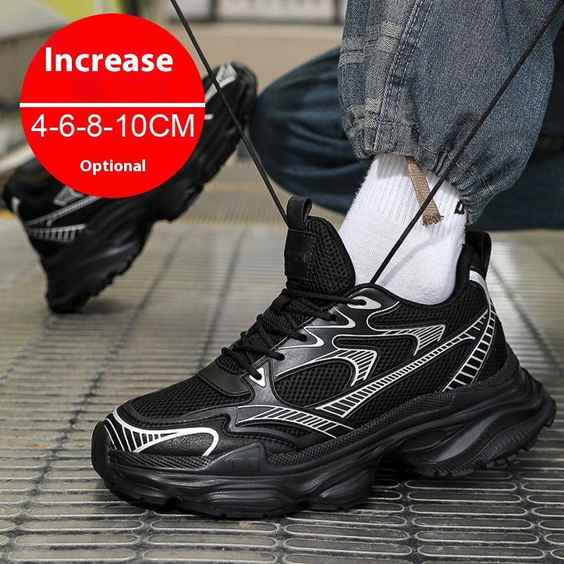 Men's Casual Breathable Invisible Height Increasing Shoes