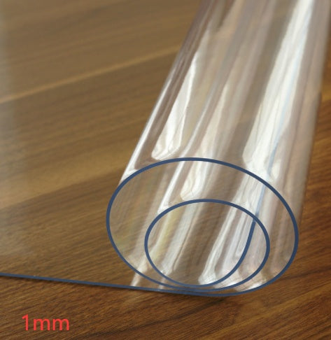 VC Waterproof Tablecloth Soft Plastic Glass Table Mat Frosted Coffee Table Mat Tablecloth Thickened Transparent Crystal Plate