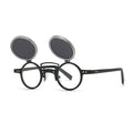 Sun Glasses Round Beige Frame