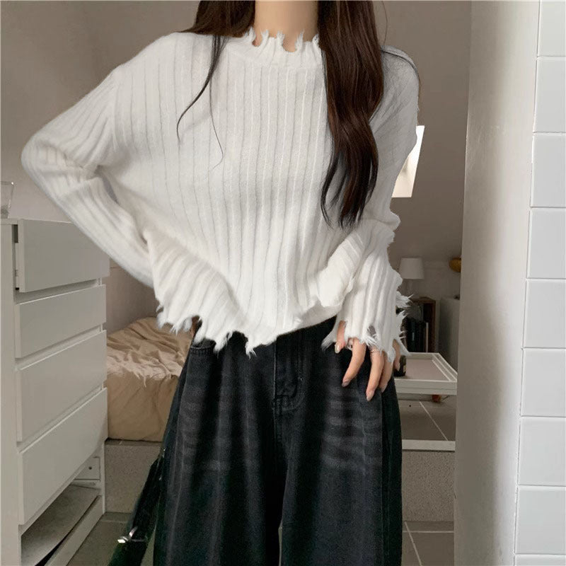 Sweater Women's Outer Design Short Top