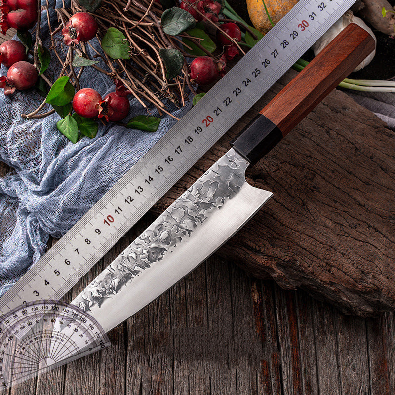 Ebony Kitchen Knife Handmade Stainless Carbon Steel