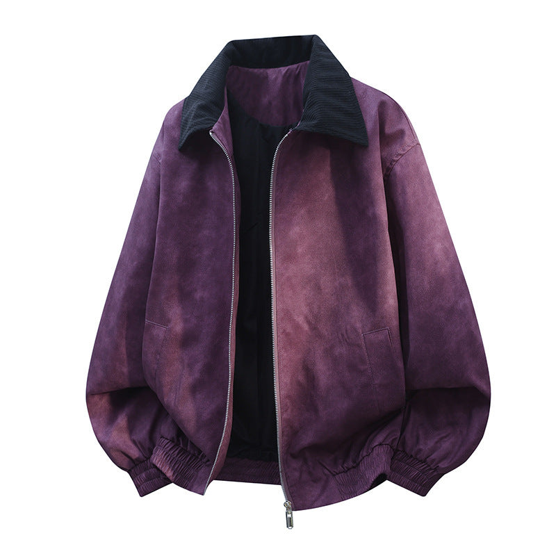 Stitching Lapel Casual Jacket Coat Men