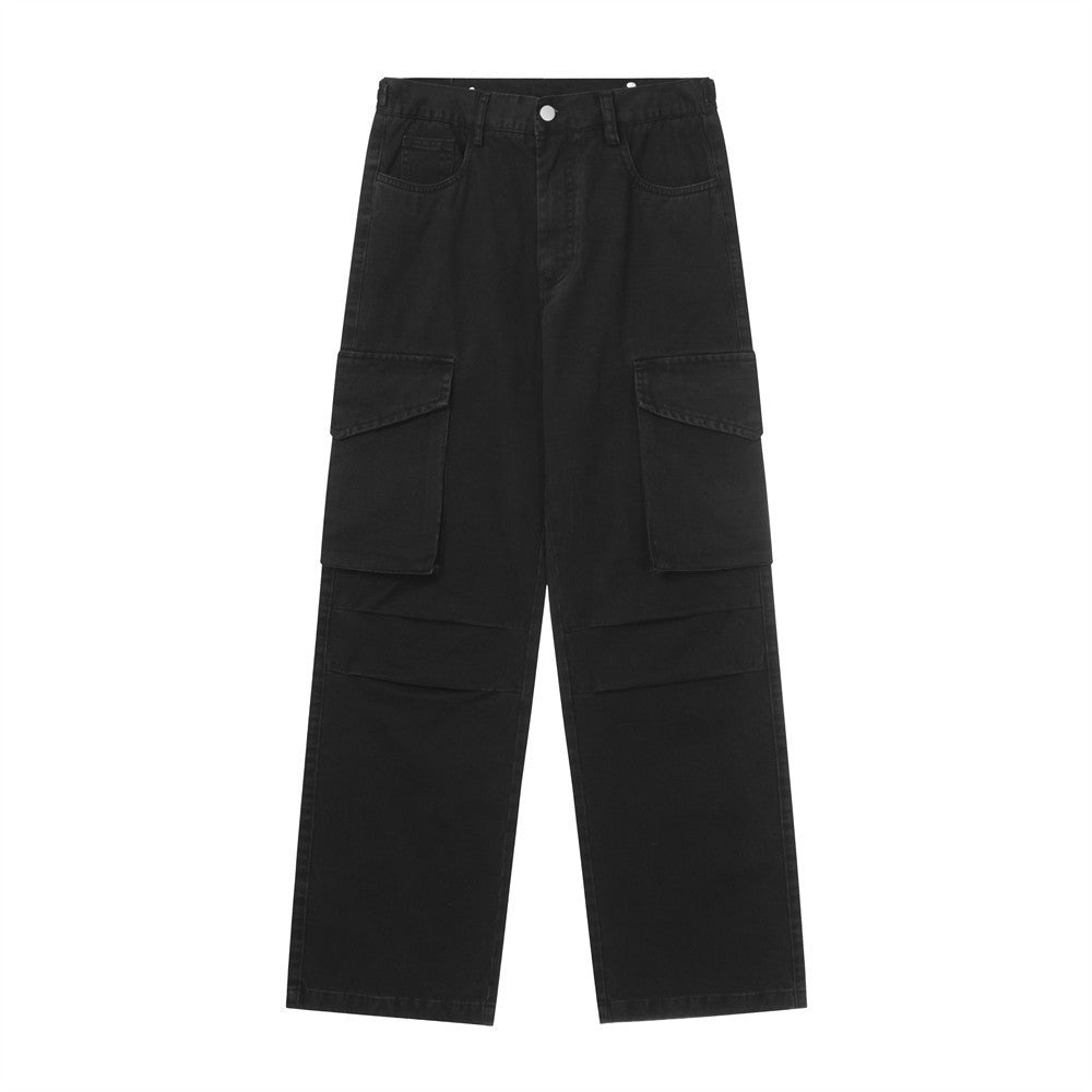 Multi-pocket Pleating Workwear Casual Pants Men