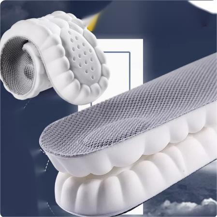 Soft Super Sports Shock Absorption Sweat-absorbent Sockliner With Massage Function