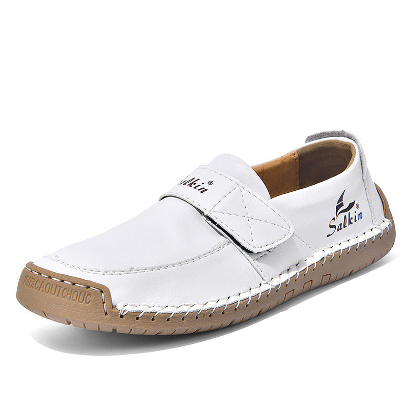 Autumn Leisure Hand-stitched Leather Shoes