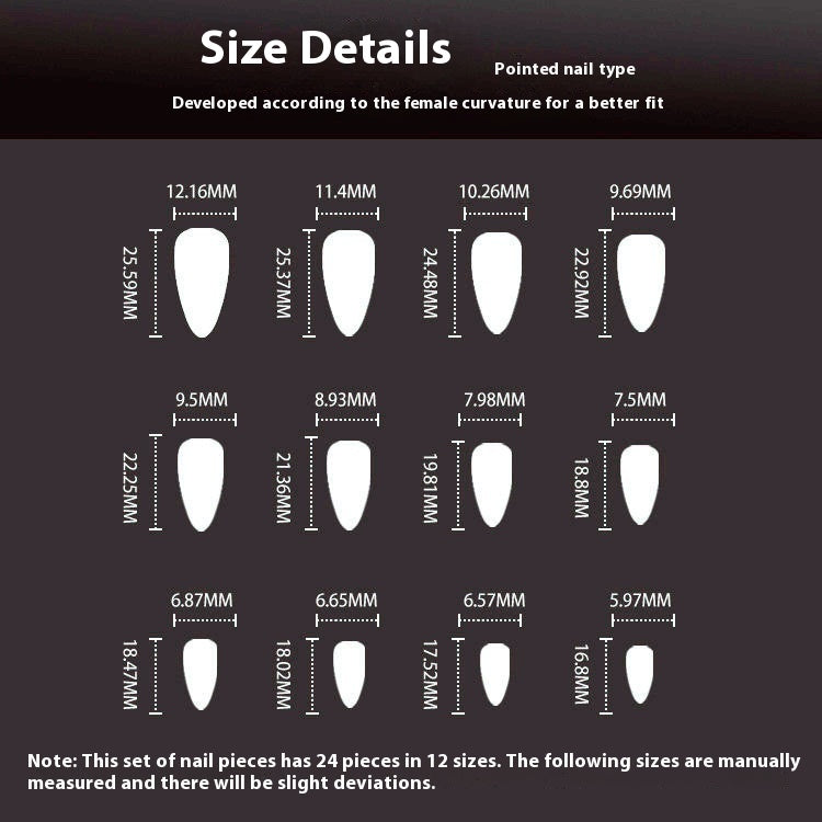 Acrylic Fake Nails Artificial Rhinestone Paste Gloss Short