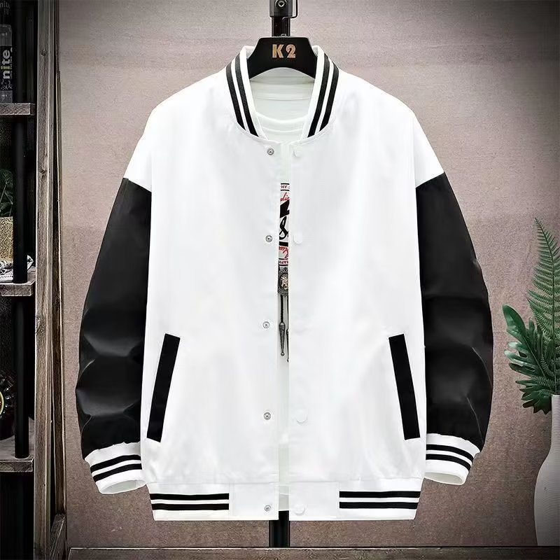 Men's Fashion Loose Color Matching Sports Jacket