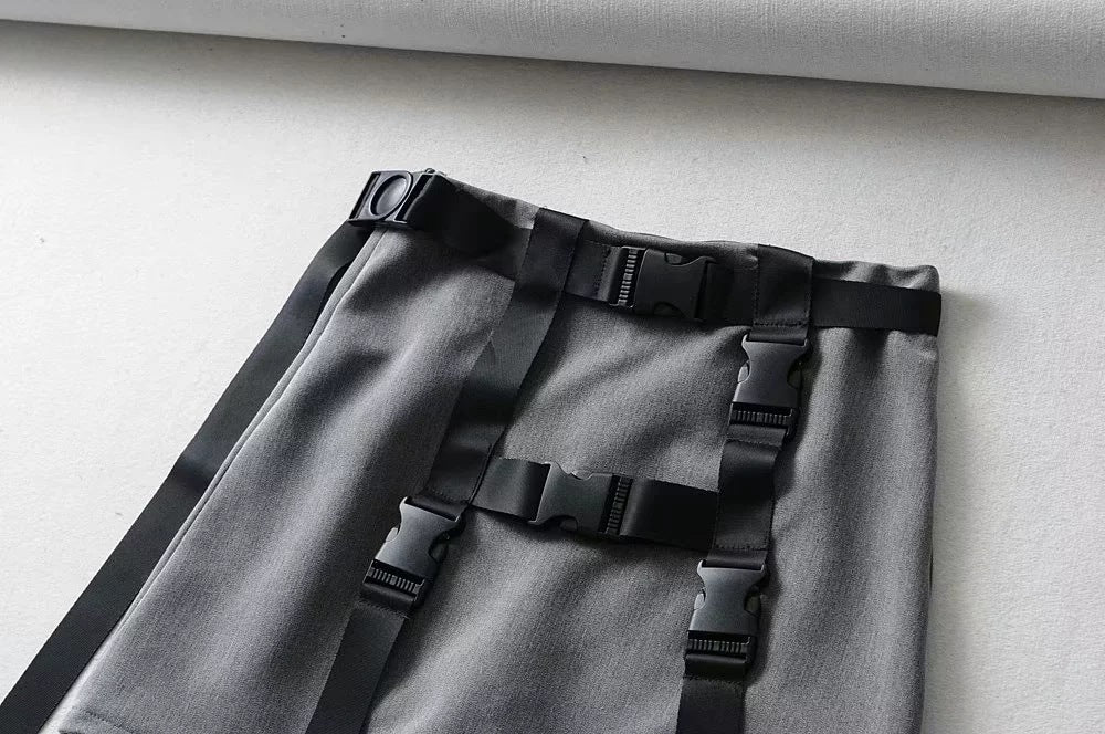 Korean college style A-line skirt