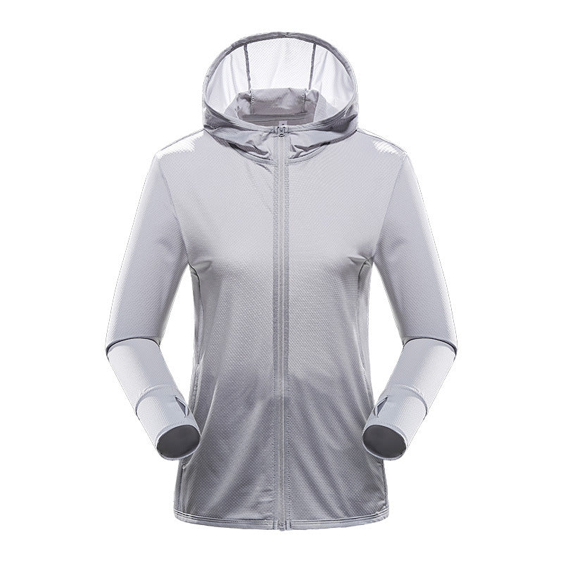 Fashion UV-proof Jacket Women's Breathable Sun Protection Skin Trench Coat Thin