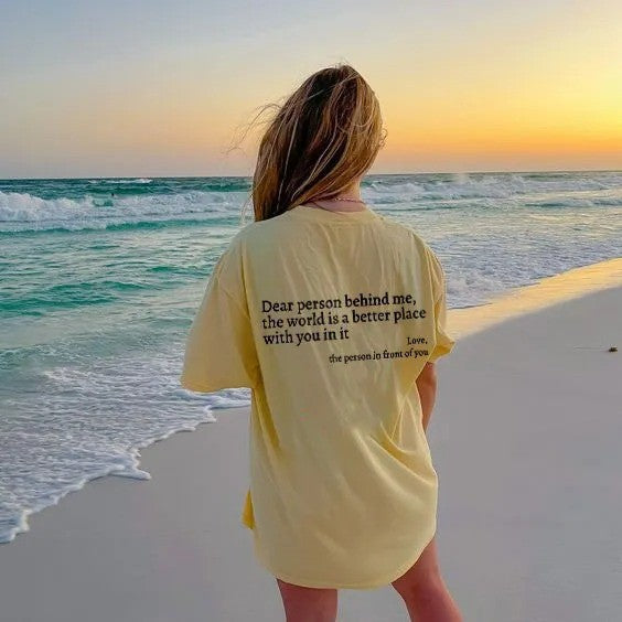 Plain Letter Jacket Round Neck Short Sleeve