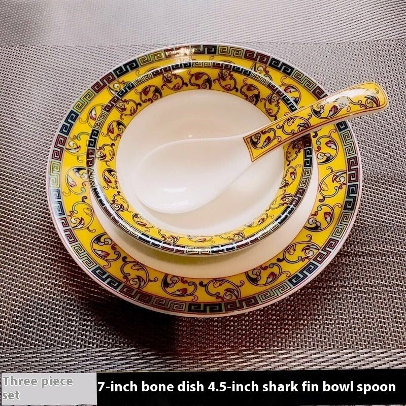 Hotel Table Setting Ceramic Dishes Suit