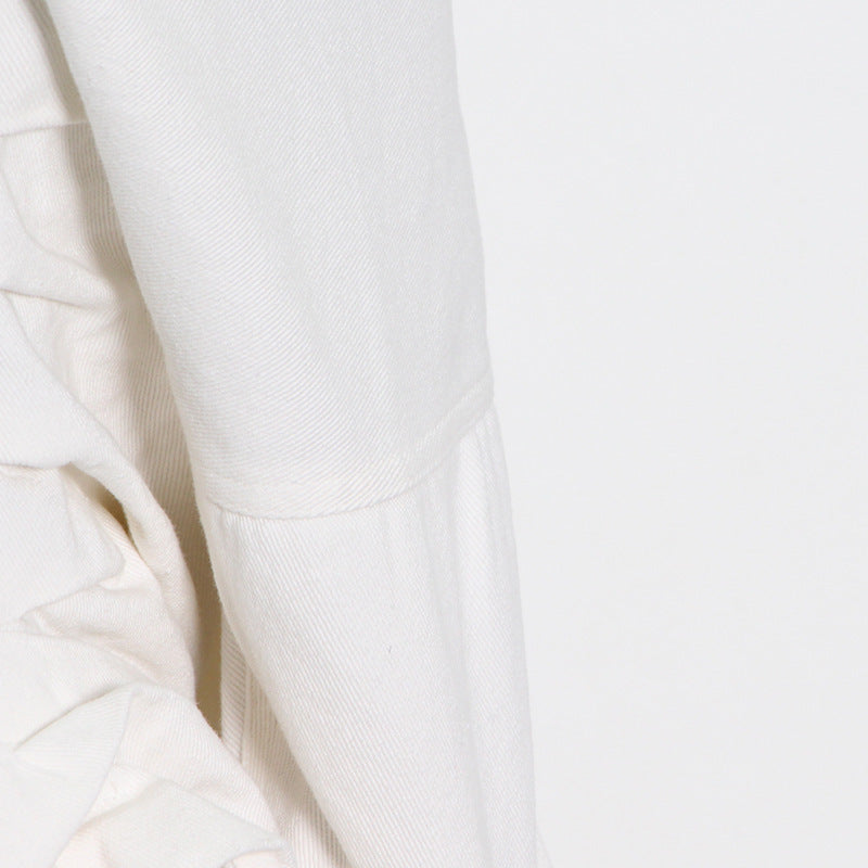 Design Single-breasted Statement Lapel High-waisted Slim Dress