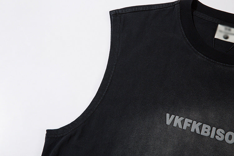 Letter Print Sleeveless Vest For Men