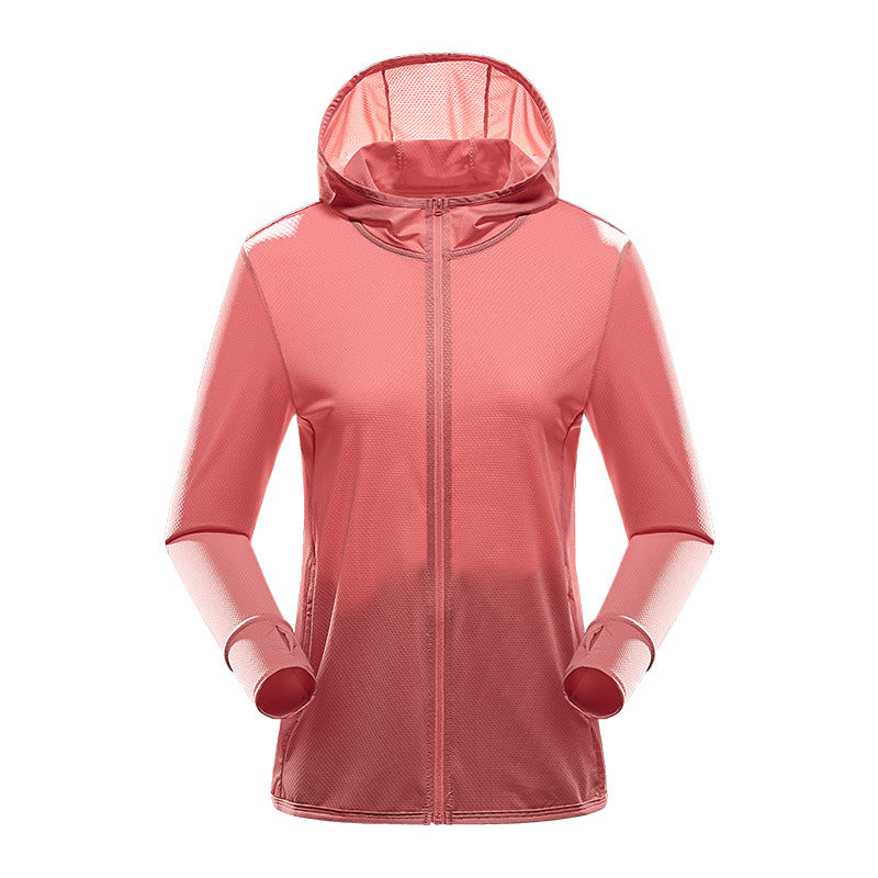Fashion UV-proof Jacket Women's Breathable Sun Protection Skin Trench Coat Thin
