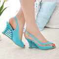 Fish mouth high heels