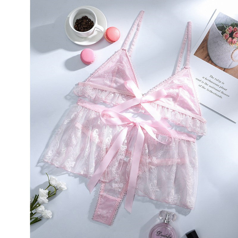 Women's Lace Pajamas Suit Underwear Home