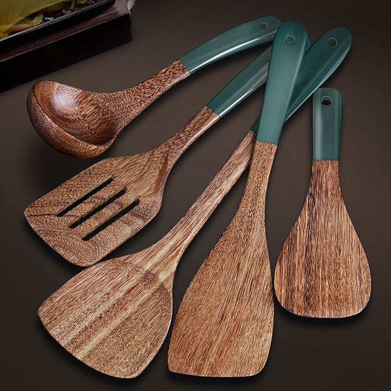 Non-stick Pan High Temperature Resistance Household Wood Spatula