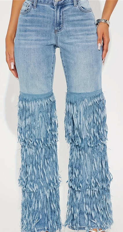 Women's Casual Pants Thin Imitation Jeans