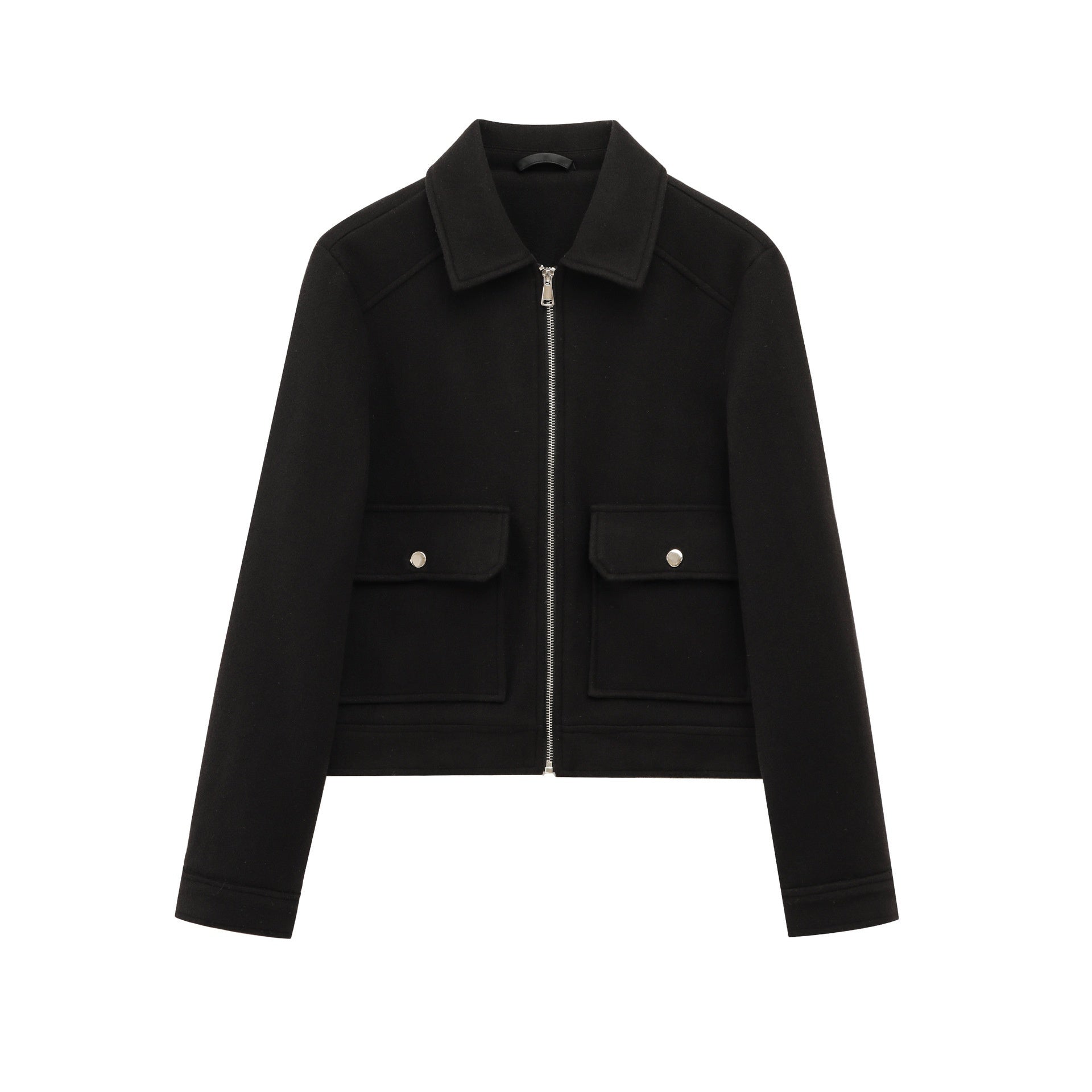 Women's Zipper Ornament Soft Jacket Coat