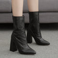Fashion Sexy Women's High Heel Stone Pattern Boots